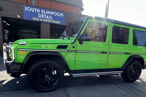 green 2017 Mercedes-AMG G65, also referred to as a 2018 Mercedes-Benz G-Class
